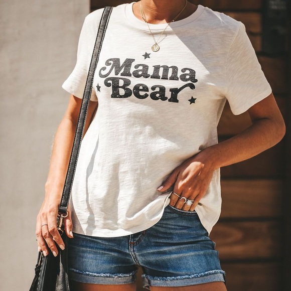 NEW // Mama Bear Cotton Tee - Picture 3 of 6